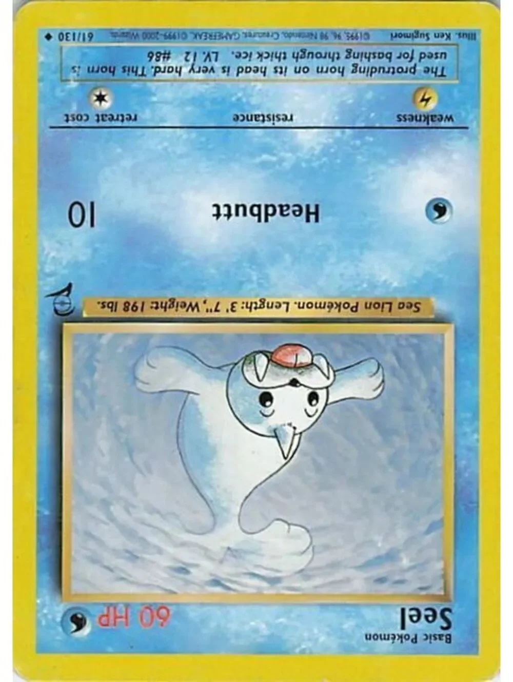 seel pokemon card Water Water Seel topps card Pokemon |